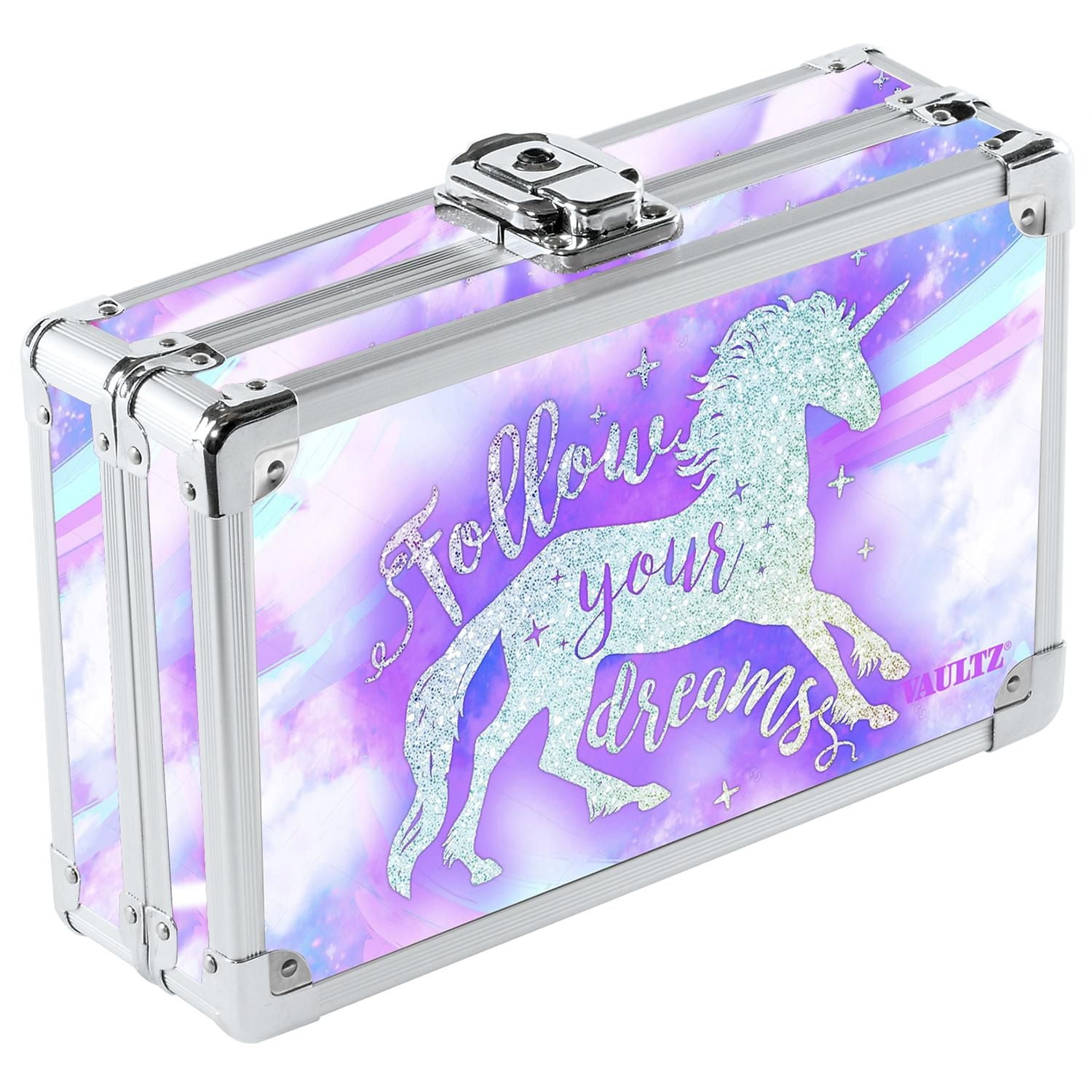 Boîte pour fourniture Vaultz - motif licorne « Follow Your Dreams »