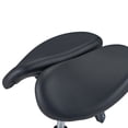 thumbnail image 4 of Master Massage Berkeley Ergonomic Split Style Saddle Stool in Black with Black Aluminum Base, 4 of 9