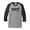 Heather Gray/Black, variant on Vintage Made in 1973 Great Adult Raglan 3/4 Sleeve Short Sleeve T-shirt-XXL Heather Gray/Black