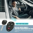 thumbnail image 2 of Unique Bargains 315MHz Keyless Entry Remote Ignition Transponder Key Fob Set 5 Buttons for Chevrolet Suburban 1500 2500, 2 of 7