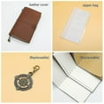 thumbnail image 4 of 100% Genuine Leather Traveler's Notebook Travel Diary Journal Vintage Handmade Cowhide Gift, 4 of 5