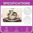 thumbnail image 4 of Cat Placemat for Kitchen Dining Table 18"x12" for Boys Girls Cute Cat Placemats Set of 4 Cartoon Cat Table Place Mats Kids Cat Indoor Outdoor Decor Table Mats, 4 of 4