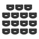 thumbnail image 1 of Uxcell 60Pcs Arandelas redondas de plástico, 6mm x 16mm x 3mm Arandela cóncava negra de PE, sujetador de hardware para fijación de tubos redondos, 1 of 5