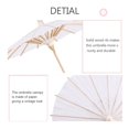 thumbnail image 2 of White Color Paper Decorative Umbrella Parasol School Decor Photo Prop (60cm), 2 of 5