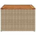 thumbnail image 4 of vidaXL Garden Table Beige and Brown PE Rattan Small Durable, 4 of 5