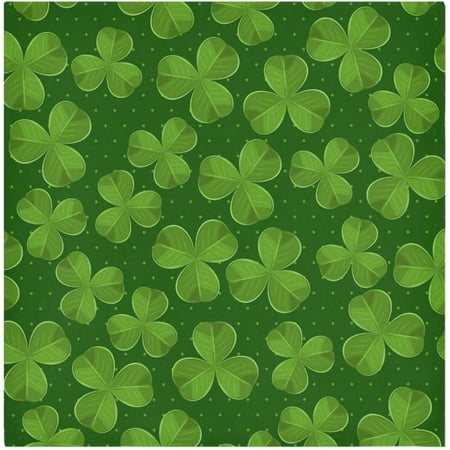 

Hyjoy 20 In St. Patrick s Day Clover Cloth Napkins Set of 1 Reusable Washable Polyester Dinner Table Napkins for Family Kitchen Dining Party Decor