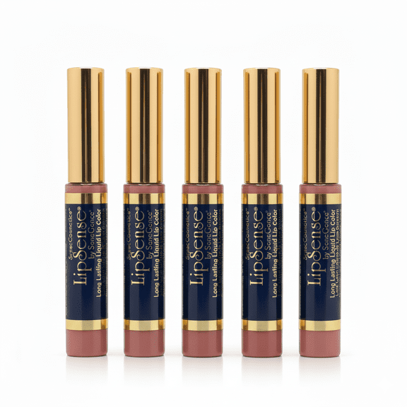5 Pack, LipSense by SeneGence Long Lasting Liquid Lip Color Mauve Ice  0.25oz