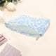 thumbnail image 3 of Ofertas Únicas 1 Pc Bolso de Maquillaje Floral Acolchado para Viajes Vacaciones Azul Blanco Poliéster, 3 of 3