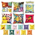 thumbnail image 2 of Funda de almohada de Pokémon Pikachu, cubierta de cojín con estampado de Anime de dibujos animados, funda de almohada decorativa para sofá, regalos, 45x45, 2 of 4