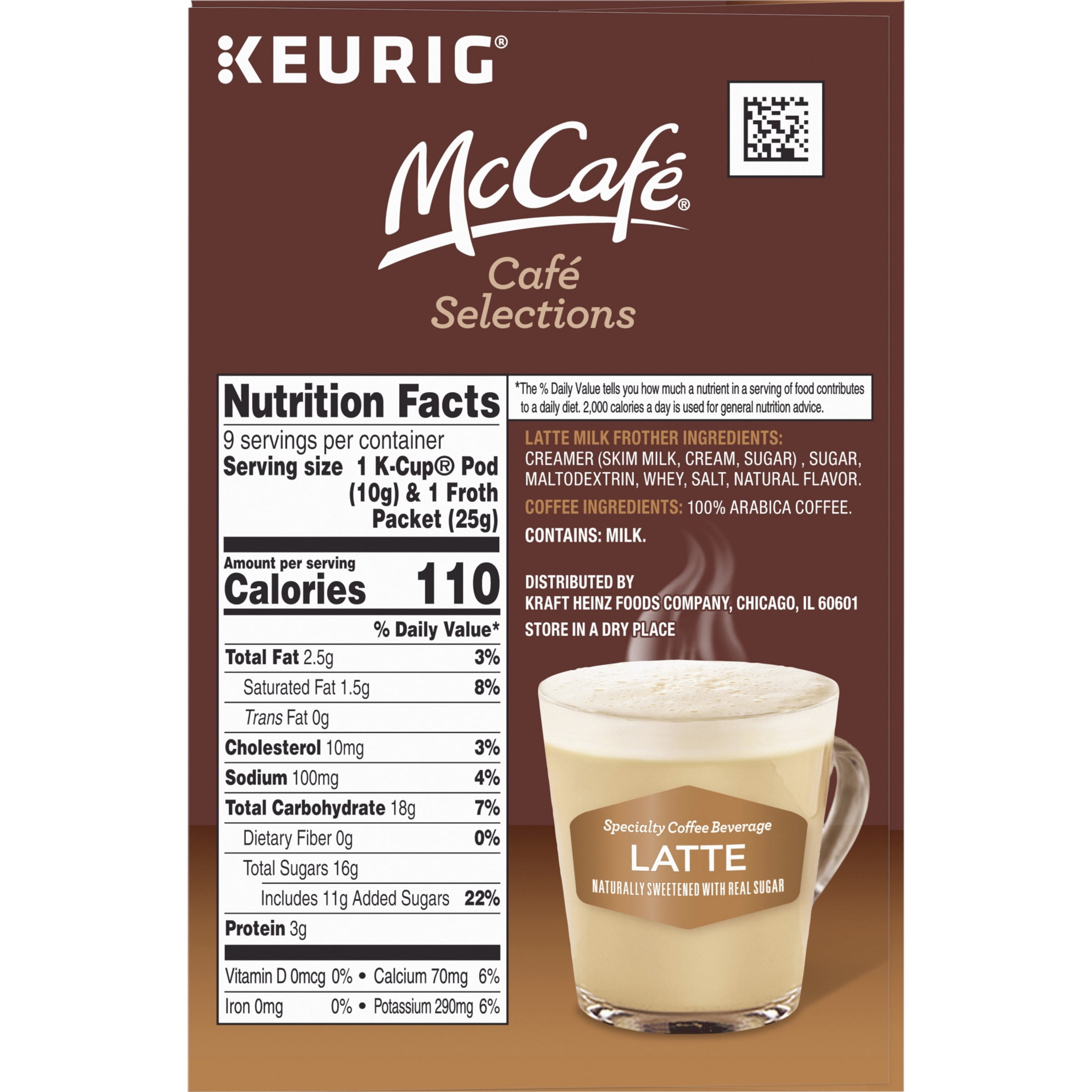Latte Coffee Keurig K Cup Pods 