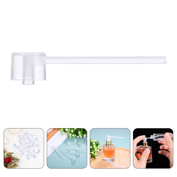 WHAMVOX Portable Perfume Dispenser Pump Transparent Plastic for Travel with Precise Dispensing 45pcs