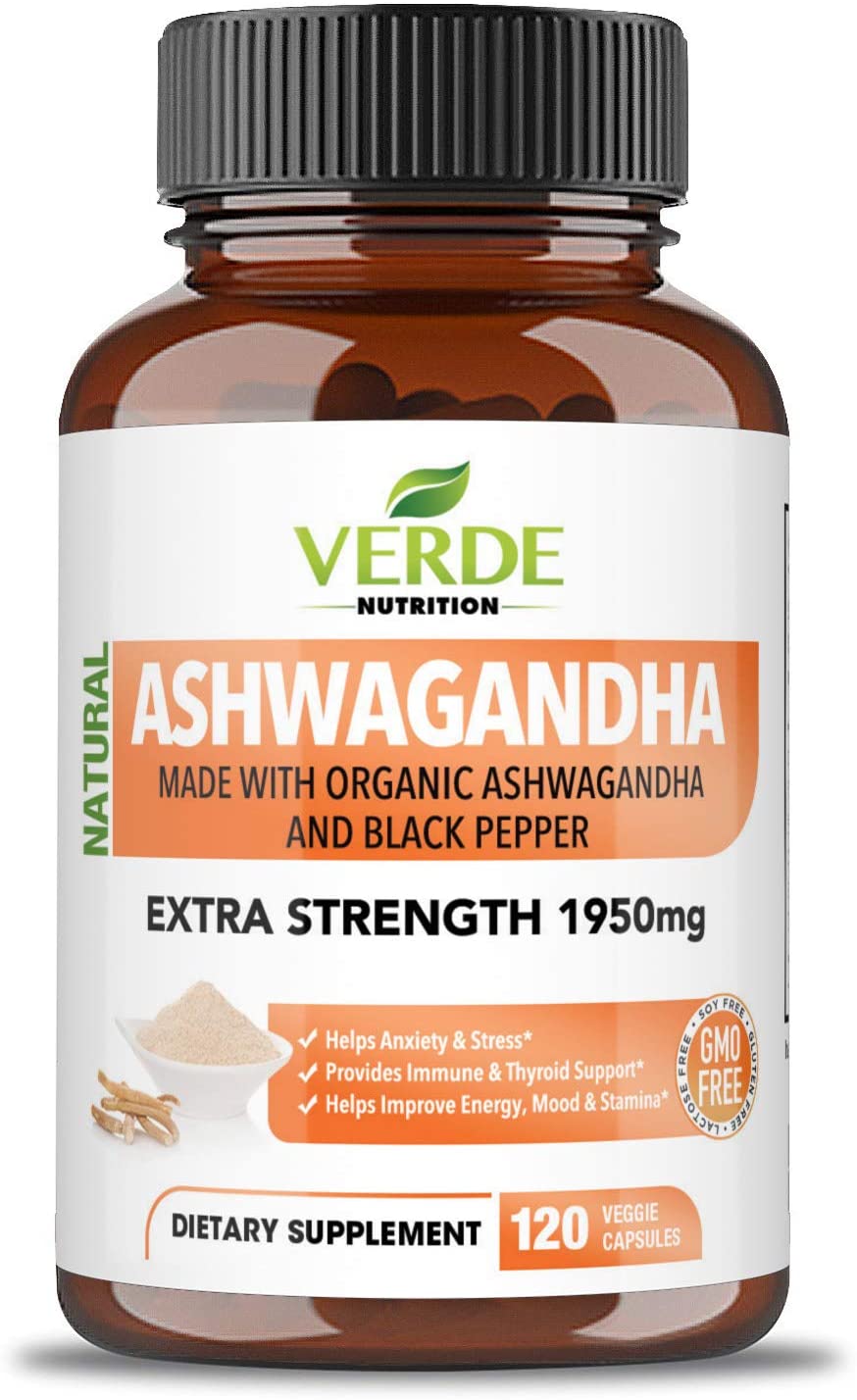 Ashwagandha Anxiety Relief Vegan Natural Supplements Adrenal