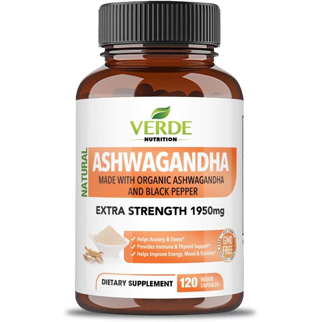 Ashwagandha Anxiety Relief Vegan Natural Supplements Adrenal