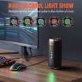 thumbnail image 2 of Portable Bluetooth Speaker,Wireless Speaker with Deep Bass Sound,Outdoor Speakers with Bluetooth 5.3,LED Lights,Dual Pairing for Home,Party, 2 of 8
