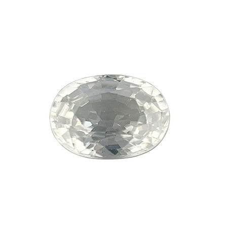 Certified Real 1 Carat White Zircon Oval Shape Faceted 7x5 mm Loose Gemstone
