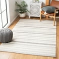 thumbnail image 2 of SAFAVIEH Striped Kilim Siofra Striped Cotton Area Rug, Ivory/Grey, 4' x 6', 2 of 7