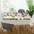 thumbnail image 3 of Yayeee Tablecloths 60" x 60" Rectangle Wrinkle Resistant Party Table Cover, Christmas Light, 3 of 8