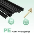thumbnail image 3 of 10 Pcs Black Plastic Welding Rods 5mm x 200mm PE Double Strands Ribbon Welding Strip with Smoothing Tools (0.2inch x 8inch), 3 of 5