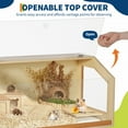 thumbnail image 3 of Accreate Chew-Proof Wooden Hamter Cage with Legs, Large Guinea Pig Cage with Acrylic Window & Openable Top for Chinchilla, Gerbil & Small Pets, 3 of 7