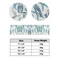 thumbnail image 6 of Xipuska Summer Coastal Bed Runners for King Size Bed, Decorative Bed Throws for Foot of Bed, Ocean Watercolor Starfish Shell Seaweed Bed Runner Sofa Throw Bedding Scarf Protector Slipcover, 6 of 6
