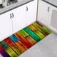 thumbnail image 4 of Alfombras y tapetes de cocina rústicos, felpudo antideslizante de 60 x 180 cm, lavable a máquina. Color del arco iris, 4 of 7