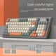 thumbnail image 4 of Teclado mecánico táctil inalámbrico Bluetooth de modo dual, moderno, de color a juego, para computadora de oficina, luminoso, para juegos, 4 of 5