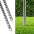thumbnail image 6 of Sorbus 2-Pack Stainless Steel Torches - 5 ft. Long Garden Patio Décor  (Silver - Cylinder), 6 of 10