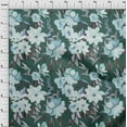 thumbnail image 3 of oneOone Polyester Lycra Dark Green Fabric Florals Diy Clothing Quilting Fabric Print Fabric By Yard 56 Inch Wide, 3 of 4