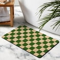 thumbnail image 4 of Large 20x32in Checkered Rug Runner | Non-Slip, Absorbent | Long Bathroom Mat in Soft Microfiber | Perfect for Bathroom Hallway, 4 of 5