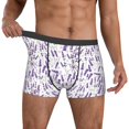 thumbnail image 2 of Kdxio Men's Boxer Briefs with Lavender Flowers Print - Comfortable and Breathable Underwear for Everyday Wear, 2 of 7