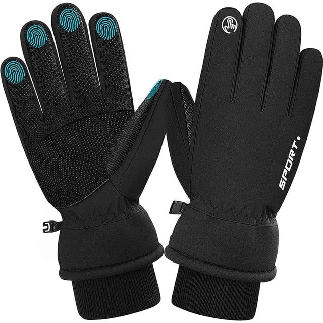 Guantes para Frío Bluelander, Unisex, Funcionalidad de Pantalla Táctil, Talla XL, Negro