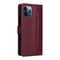 thumbnail image 5 of JTCASES Compatible with iPhone 12 Pro Max 6.7 inch Case Wallet Flip Folio Case [Kickstand] with RFID Blocking Card Holders [Shockproof] and Wrist Strap Phone Cover for Men Women Girls, Winered, 5 of 12