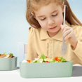 thumbnail image 5 of 2 Pack Bento Box Lunch Box For Adults Kids, 3-in-1 Compartment Containers - Wheat Straw, Leakproof Eco-friendly, 5 of 5
