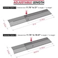 thumbnail image 2 of Quickflame Adjustable 12-26” Stainless Steel Flavorizer Bars for Charbroil Brinkman (5 Pack), 2 of 5