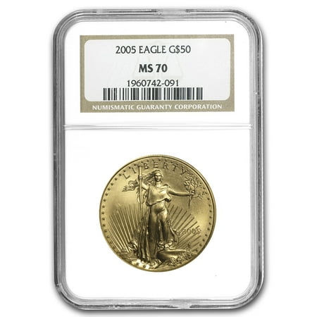 2005 1 oz Gold American Eagle MS-70 NGC