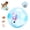 Blue, variant on Automatic Self Rolling Pet Ball Toy, Smart Obstacle Avoid Interactive Chasing Ball with Realistic Plush Animal Inside, Indoor Outdoor Enrichment Toy for Cats Small Dogs