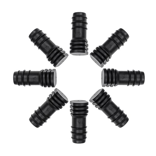 Barb Drip Pipe End Closure Cap 16PE Hose Plug Connector for Garden Agricultural Irrigation