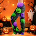 thumbnail image 6 of Domzest Halloween Pajama Pants Women Halloween Graphic Wide Leg Pajama Bottoms Drawstring Elastic Waisted Cute Pj Bottoms Green XXL, 6 of 6