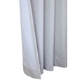 thumbnail image 3 of Thermaplus Ventura Blackout Window Treatment Tab Top Curtain Panel for Bedroom Livingroom 52" x 95" White, 3 of 5