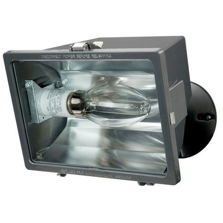Lithonia Lighting Switch Hardwired High-Pressure Sodium Black Floodlight