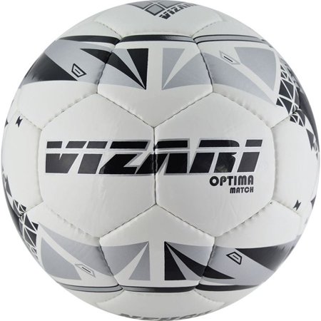 VIZARI Optima Match Ball  White Black Silver Size 5