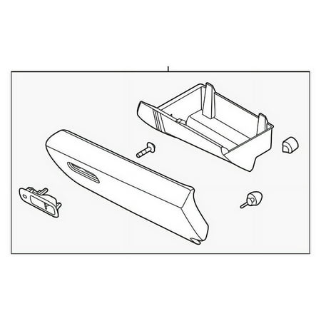Genuine OE Ford Glove Box Assembly - DA5Z-54060T10-AB Fits select: 2013-2016 LINCOLN MKS