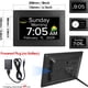 thumbnail image 2 of digital clock machine, large font calendar alarm clock, 7-inch upgraded version - voice time DST - black - European regulations, 2 of 5
