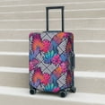 thumbnail image 5 of Uemuo Tropical Leaves Printed Washable Luggage Cover - Fashion Suitcase Protector Fits 18-32 Inch Luggage -, 5 of 9