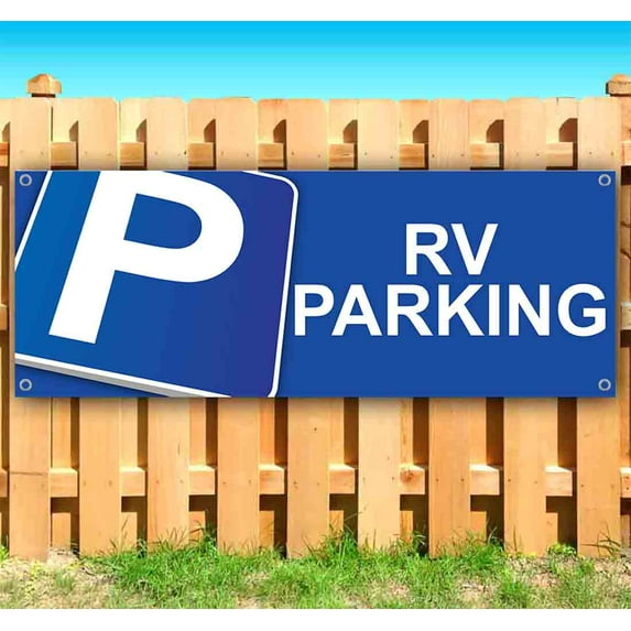 Rv Parking 13 oz Vinyl Banner With Metal Grommets