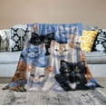thumbnail image 2 of RUIYC Collage Kitten Blanket for Bed, Throw Blanket for Unisex and Kids - Super Soft Plush Cat Blankets for Cat Lovers Cats Print Throws Blankets - Blanket, 2 of 6