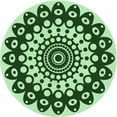thumbnail image 1 of Ahgly Company Machine Washable Indoor Round Transitional Pale Green Area Rugs, 8' Round, 1 of 7