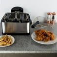 thumbnail image 3 of Classic Cuisine 4-Liter Stainless-Steel Electric Deep Fryer with 3 Baskets, 3 of 5