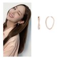 thumbnail image 5 of 2022 New Japanese and Korean twisted silver earrings, 5 of 5