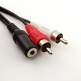 thumbnail image 2 of FOR 10pcs 5Ft 10ft 1/8 3.5mm Stereo Female To 2 RCA Male Y Splitter Audio AUX Cable, 2 of 2